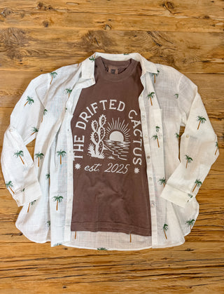 Embroidered Palm Button Longsleeve
