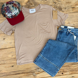 Amy Basic Tee - Dark Taupe